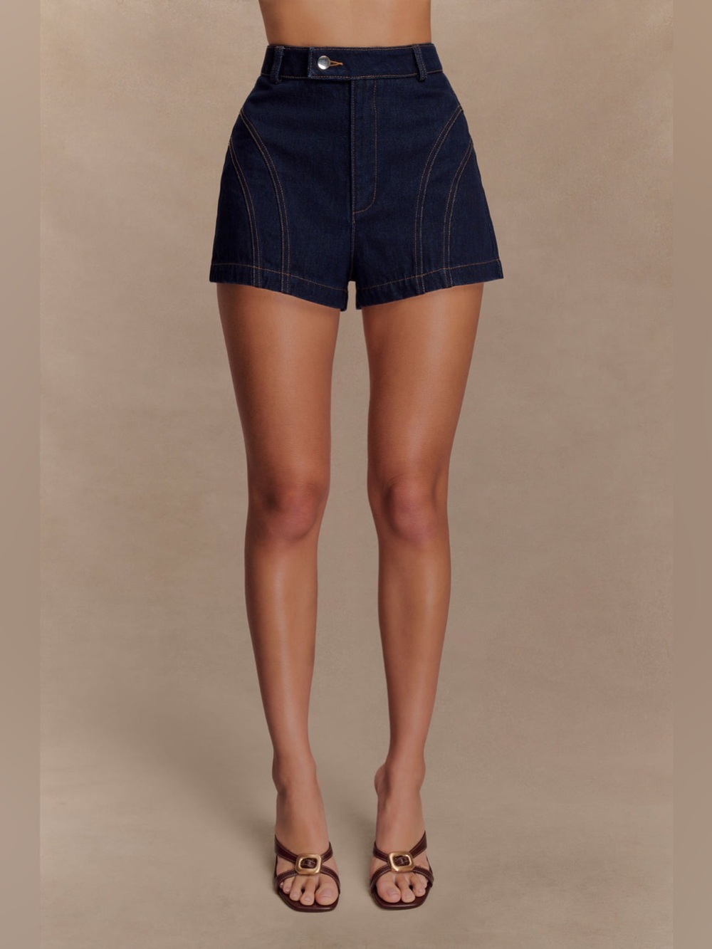 NWT Meshki Meadow Denim Shorts - Indigo Blue size Medium